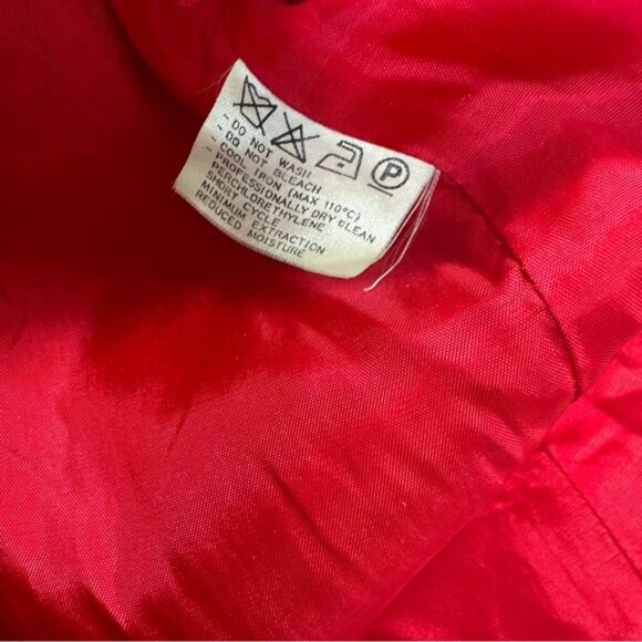 CLAUDE MONTANA Vintage 80s Tailored Blazer Jacket Futuristic Top Rare Red Wool 8 - Picture 11 of 16